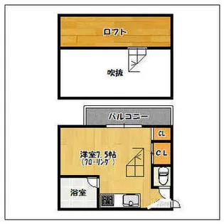 シティーベール古沢【203号室】の間取り