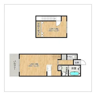 トーミヤ【A-3号室】の間取り