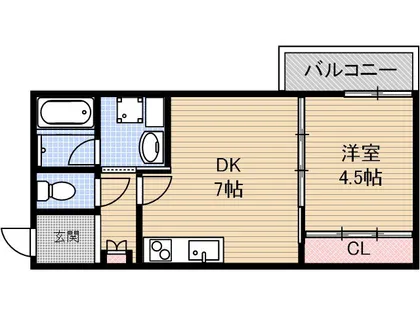 エテルナコート総持寺【2階】の間取り