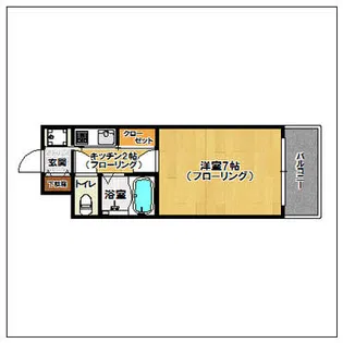 ピュアドームレジデンテ大濠【4階】の間取り