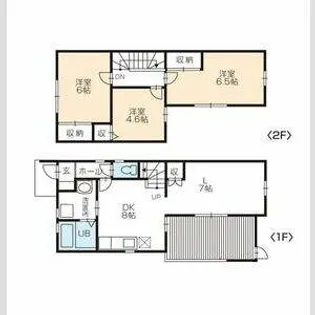 愛知県豊川市本野町北浦【一戸建】の間取り