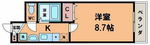 トラスト王子町【3階】の間取り