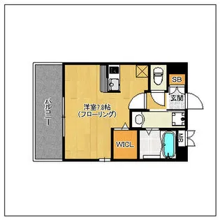 エンクレスト博多Rey【2階】の間取り
