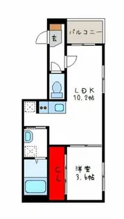 レフジアコート平野【1階】の間取り