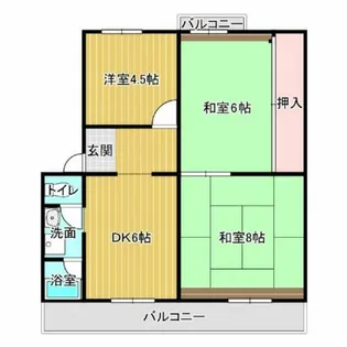 第二サンパーク奥村【C4号室】の間取り