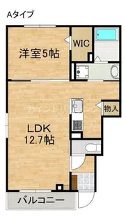 オリーブ羽倉崎A棟【1階】の間取り