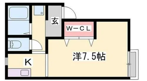 エステート八代【1階】の間取り