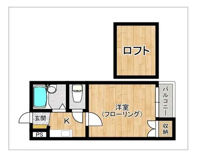 ブレインズシーサイドステージ【106号室】の間取り