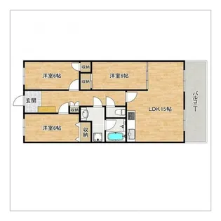 3LDKの間取り画像