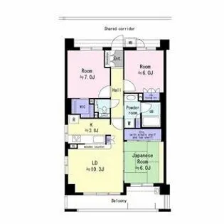 エスリード帝塚山【4階】の間取り