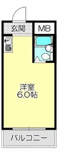 YOUハイム東巽【2階】の間取り