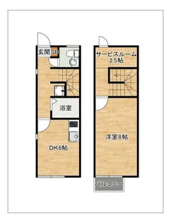 イエローコートヨコハマ C棟【105号室】の間取り