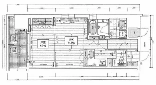 リーガル西長堀2【301号室】の間取り