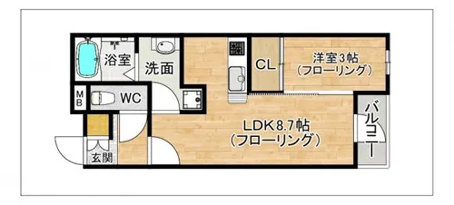 PHOENIX千早【2階】の間取り