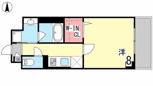 プレラメール御影【105号室】の間取り