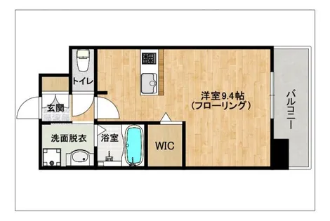エンクレスト香椎駅前【203号室】の間取り