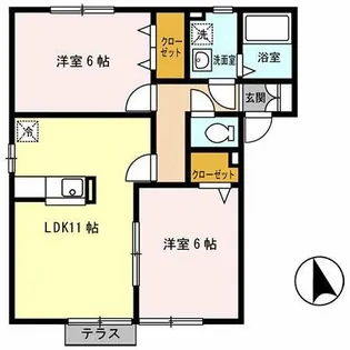 エーデルハイムA棟【2階】の間取り