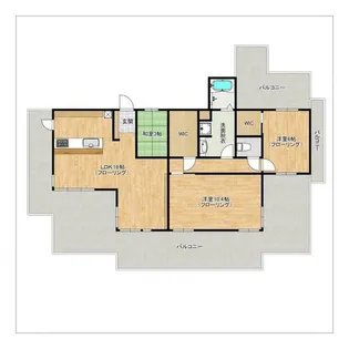 ベイベリー西公園【14階】の間取り