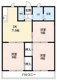 エクセル太田【306号室】の間取り