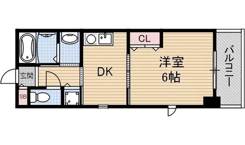 ファインヴェール・ウエスト【3階】の間取り