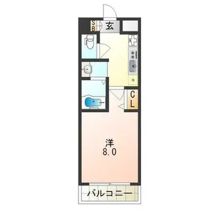 Ms’palazzO Osaka【3階】の間取り