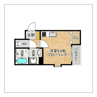 グランドセントラル香椎【203号室】の間取り