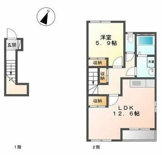 エトワール【2階】の間取り