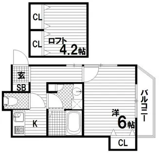 グランメール腕塚ANNEX【1階】の間取り