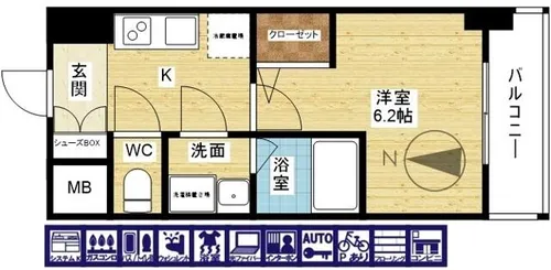 エスリードレジデンス東三国デュオ【11階】の間取り