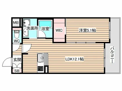 モクシオン大阪ベイ【2階】の間取り