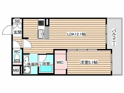 モクシオン大阪ベイ【2階】の間取り