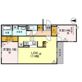 大阪府大阪市生野区巽中3丁目【アパート】の間取り