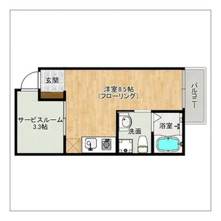 ガレット南福岡【5階】の間取り