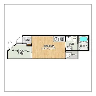 ガレット南福岡【502号室】の間取り