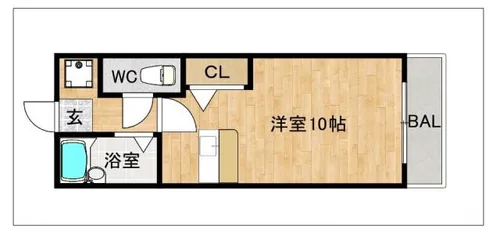スカイハイツ【102号室】の間取り