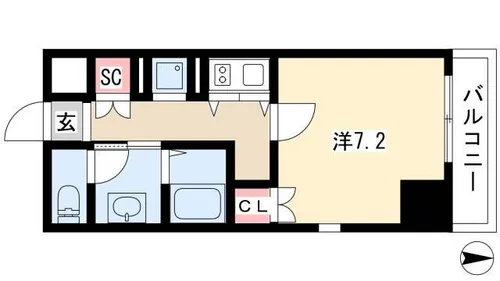 izumi【9階】の間取り