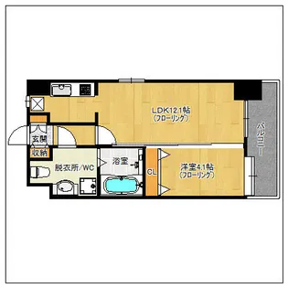 ローズモントフレア博多駅東【11階】の間取り