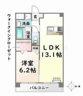HILLS CREST【3階】の間取り