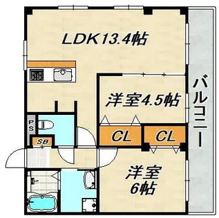 ウイングパレス【1階】の間取り