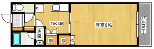 翠水コート【3階】の間取り