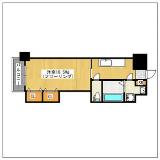 ロイヤル博多駅前【1304号室】の間取り