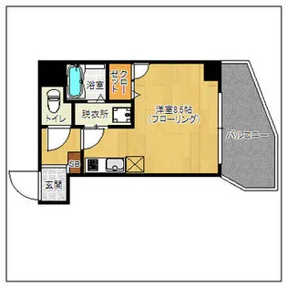 レジディア博多【611号室】の間取り