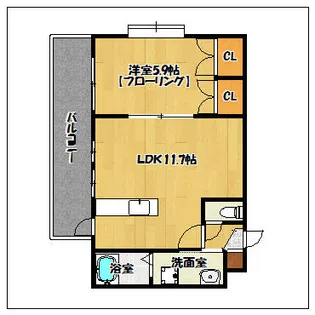 ウィステリアコート【502号室】の間取り