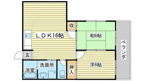 鳩岡ビル【301号室】の間取り