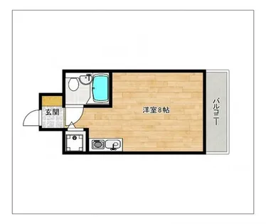 ロマネスク天神アネックス【4階】の間取り