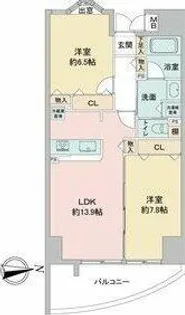 さくらHills富士見【4階】の間取り