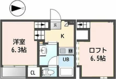 アールグレイス中島町(アールグレイスナカシマチ【1階】の間取り