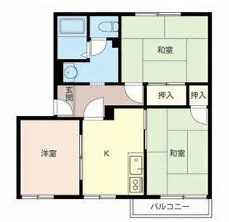大阪府泉大津市曽根町1丁目【アパート】の間取り