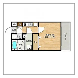 クレスティアステージア天神【6階】の間取り