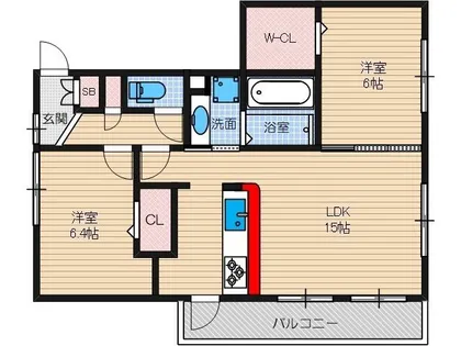 Luciole【203号室】の間取り
